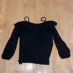 🖤 black off-shoulder long sleeve top